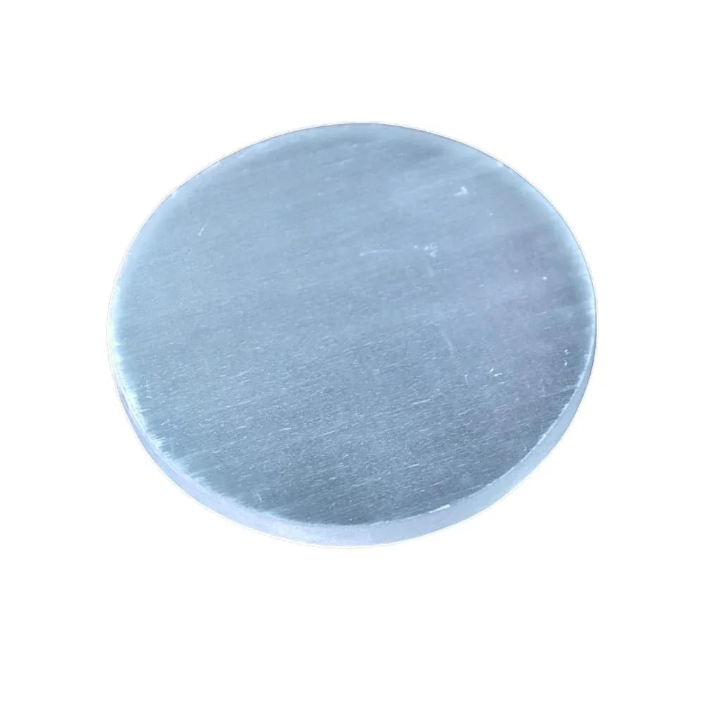 HEALING ZONE Selenite Crystal Charging Plate, 3 Inch Engraved Sri Yantra Selenite Plate for Crystal Cleansing Re-Energy Work, Meditation and Pooja Plain