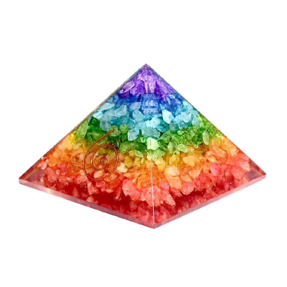 HEALING ZONE Pyrite Pyramid Original - Money Magnet Pyrite Pyramid - Gomti Chakra Original Shree Yantra Laxmi Pyramid,Home Decor, Home Decor Items, Pyrite Laxmi Pyramid, Gift Seven Chakra