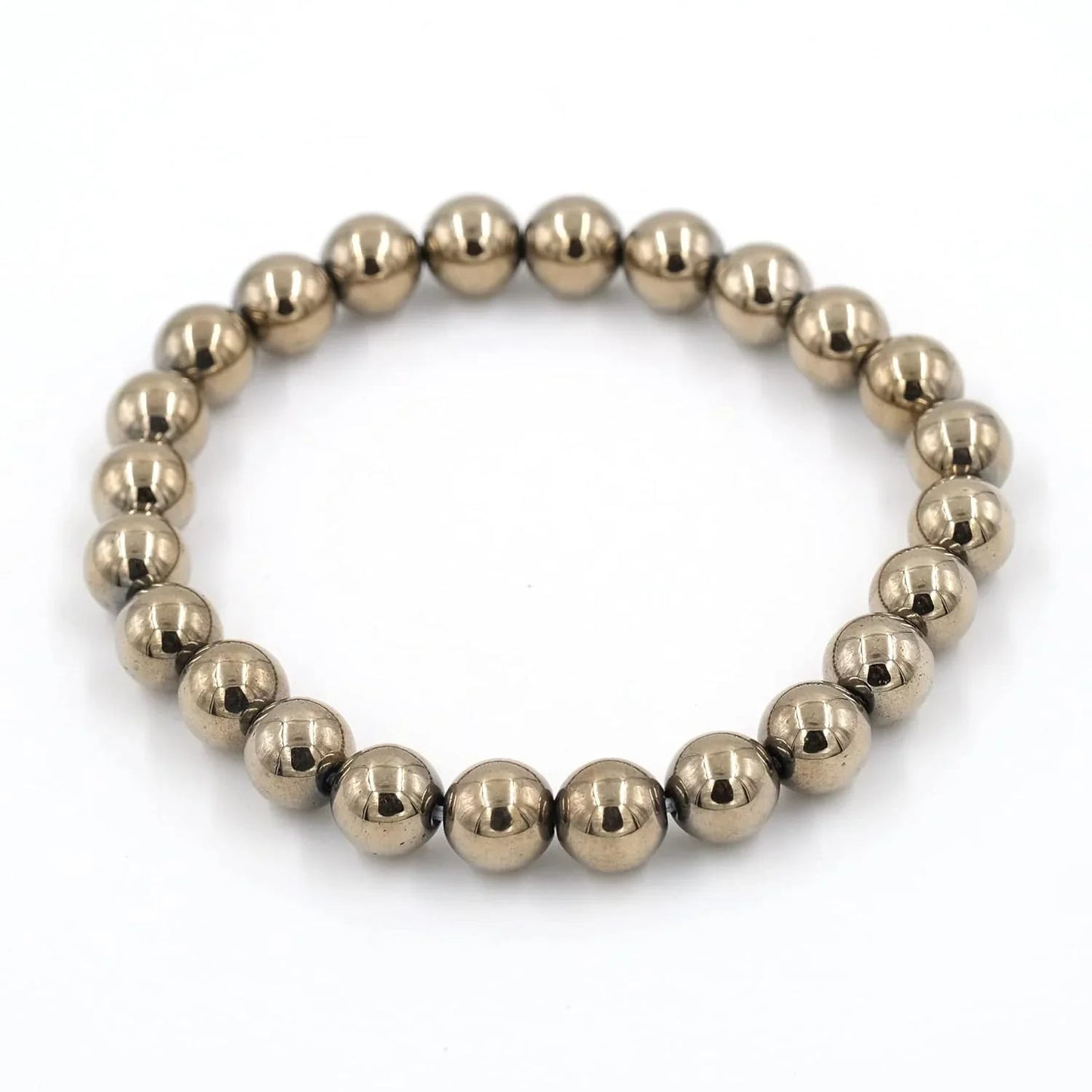 HEALING ZONE Pyrite Bracelet for Women and Men - Golden Pyrite Stone Original Money Magnet Bracelet - Attracts Money, Fame & Good Luck with Crystal Bracelet