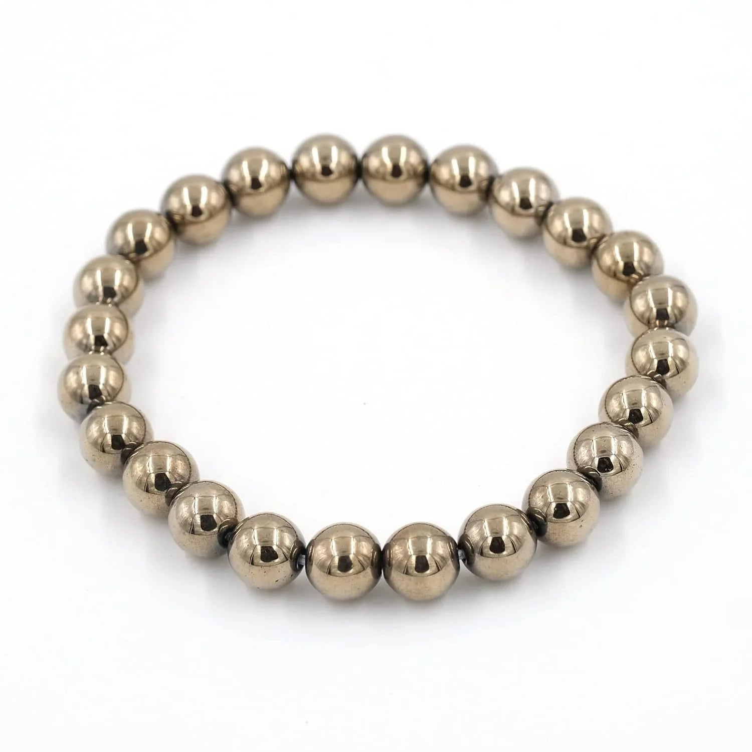 HEALING ZONE Pyrite Bracelet for Women and Men - Golden Pyrite Stone Original Money Magnet Bracelet - Attracts Money, Fame & Good Luck with Crystal Bracelet