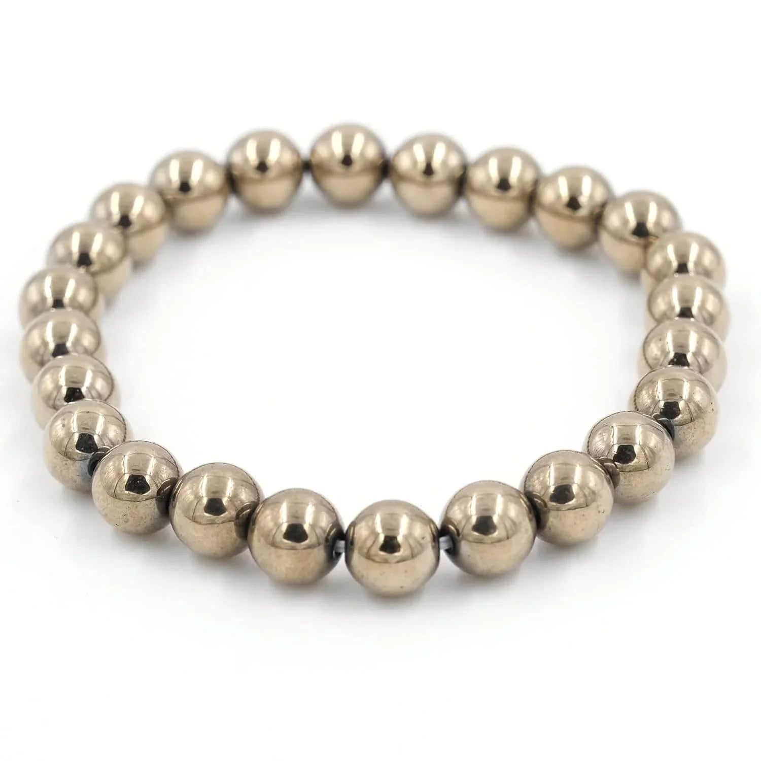 HEALING ZONE Pyrite Bracelet for Women and Men - Golden Pyrite Stone Original Money Magnet Bracelet - Attracts Money, Fame & Good Luck with Crystal Bracelet