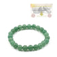 HEALING ZONE Green Aventurine Bracelet Certified - Original Green Crystal Bracelet for Men and Women for Money, Prosperity, Abundance, Good Luck, Happiness, and Heart Chakra Healing - 8mm Beads - HEALING ZONE