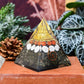 HEALING ZONE Pyrite Pyramid Original - Money Magnet Pyrite Pyramid - Gomti Chakra Original Shree Yantra Laxmi Pyramid,Home Decor, Home Decor Items, Pyrite Laxmi Pyramid, Gift