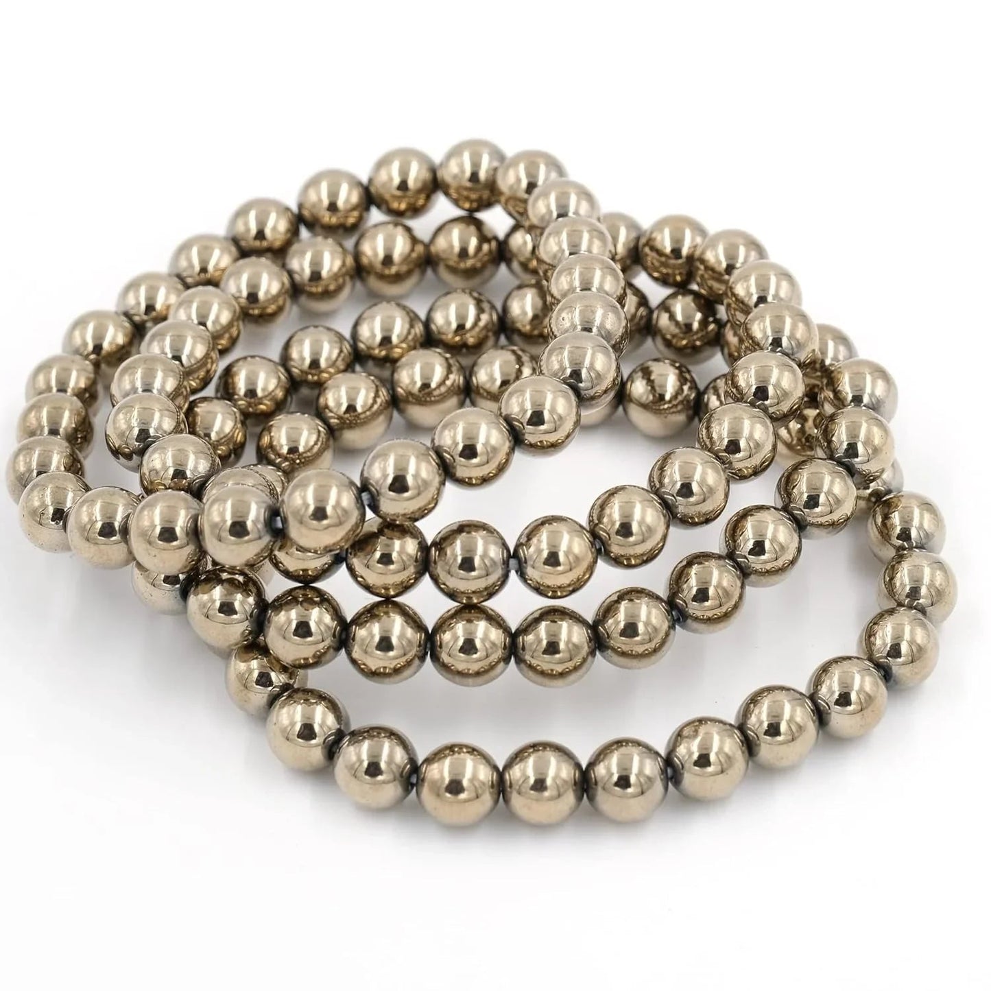 HEALING ZONE Pyrite Bracelet for Women and Men - Golden Pyrite Stone Original Money Magnet Bracelet - Attracts Money, Fame & Good Luck with Crystal Bracelet